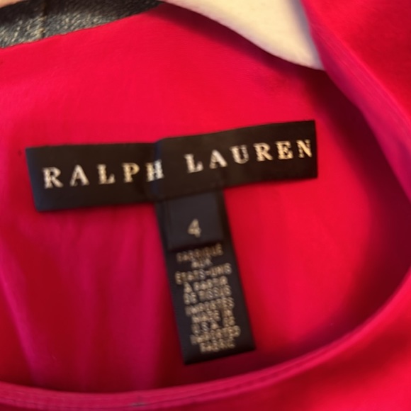 RALPH LAUREN red satin top - Picture 3 of 3